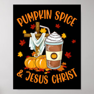 Poster Tempero de Abóbora E Jesus Cristo Amantes de Café