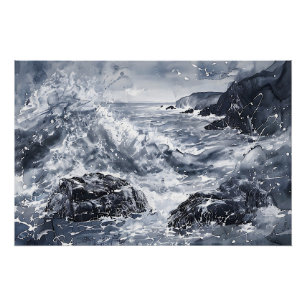 Póster Tempest na costa galesa