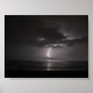 Póster Tempestade 2 do relâmpago do oceano