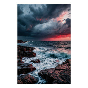 Póster Tempestade Carmesim