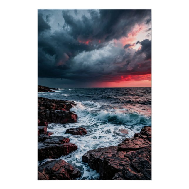 Póster Tempestade Carmesim (Frente)