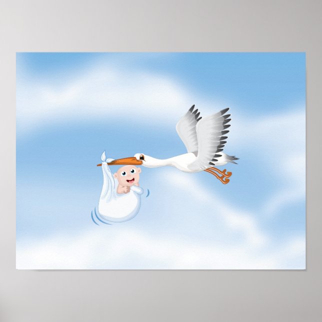 Póster Tempestade carregando novo bebê nascer (Frente)