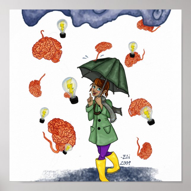 Póster Tempestade cerebral! Pôster (Frente)