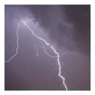 Póster Tempestade com muitos raios