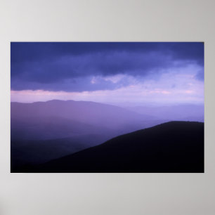Póster Tempestade da noite sobre o Monte Greylock
