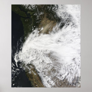 Póster Tempestade da poeira em Washington oriental, EUA