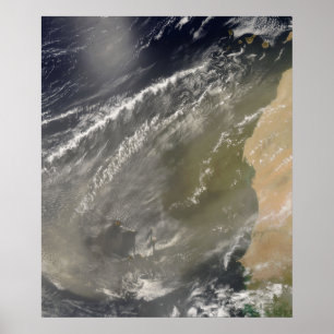 Póster Tempestade da poeira fora de África ocidental