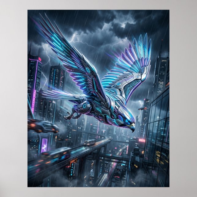 Poster Tempestade da Via Celeste do Falcão Neon (Frente)