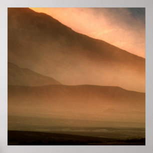 Póster Tempestade de areia em dunas de areia do Mesquite,