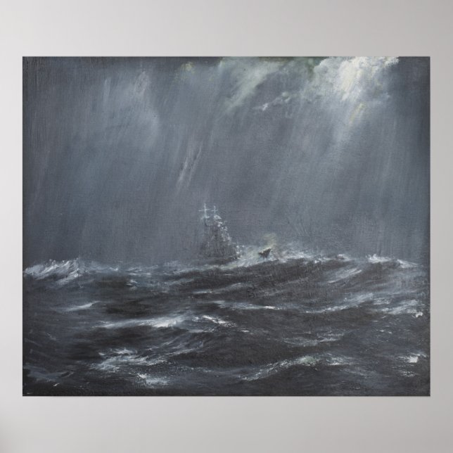 Poster Tempestade de Gneisenau no mar do Norte em 1940. 2 (Frente)