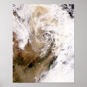 Poster Tempestade de poeira na China norte