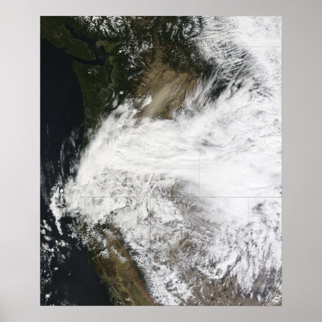 Póster Tempestade de poeira no leste de Washington, EUA (Frente)