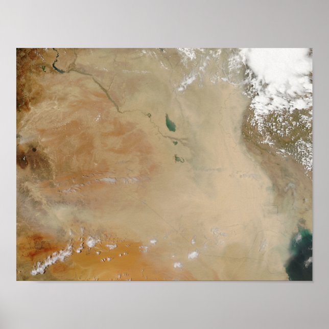 Póster Tempestade de poeira no Médio Oriente (Frente)