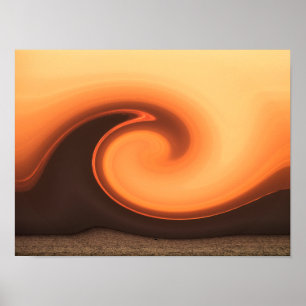 POSTER TEMPESTADE DO POR DO SOL