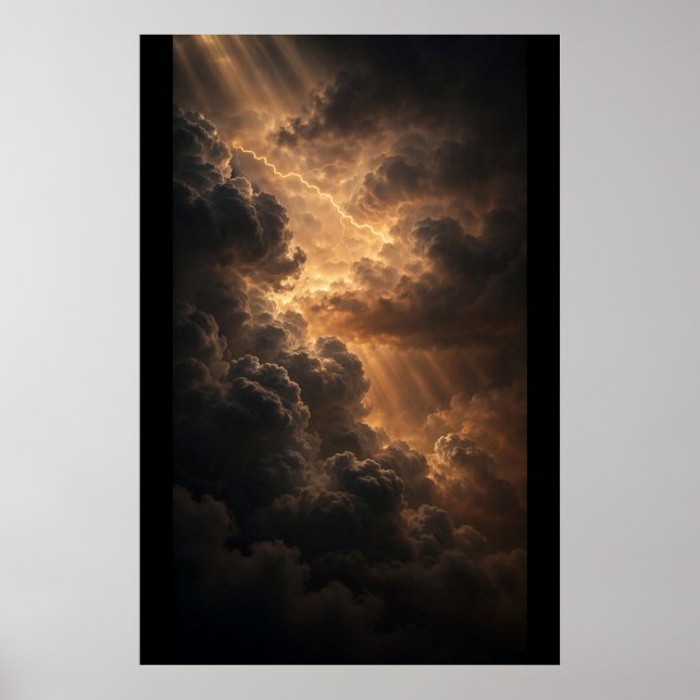 Poster Tempestade Dourada — Esfera de Tempestade Sobre Oc (Frente)