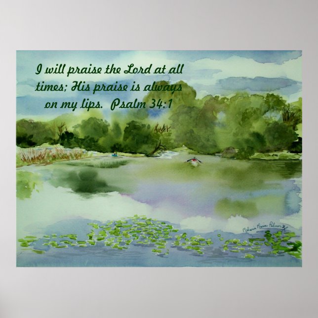 Poster Tempestade é a cor da água do verão, eu elogio... (Frente)