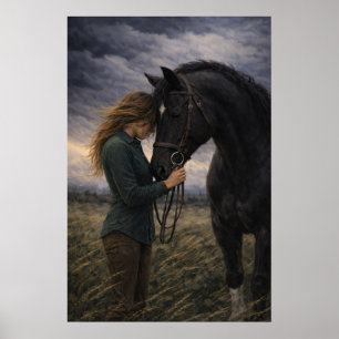 Poster Tempestade Silenciosa   Arte de Cavalo   Cartaz