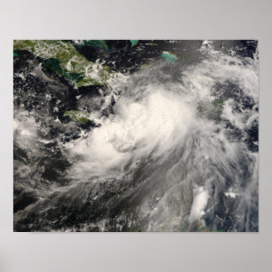 Póster Tempestade tropical Gustav no Mar Caribe