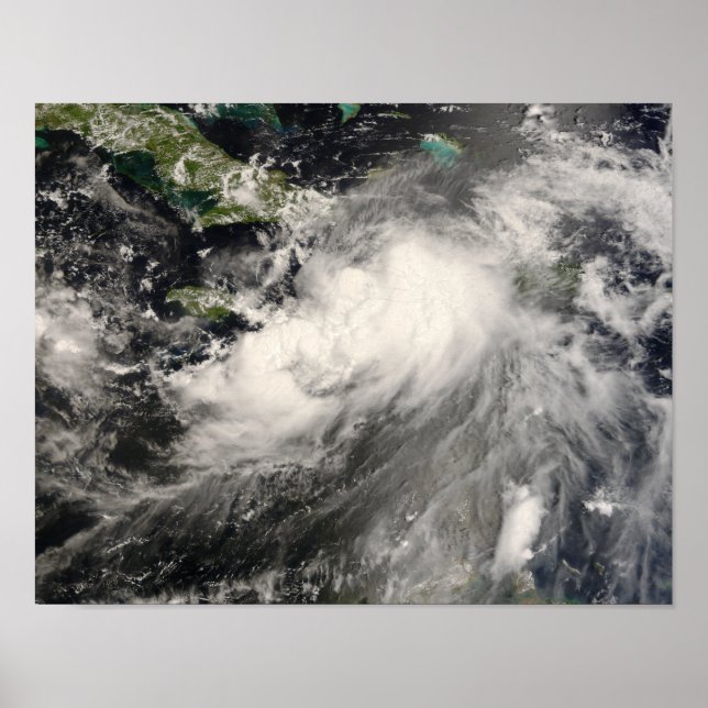 Póster Tempestade tropical Gustav no Mar Caribe (Frente)