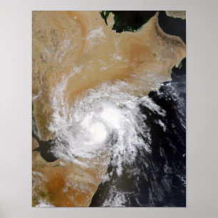 Poster Tempestade tropical três no indiano do norte Oce