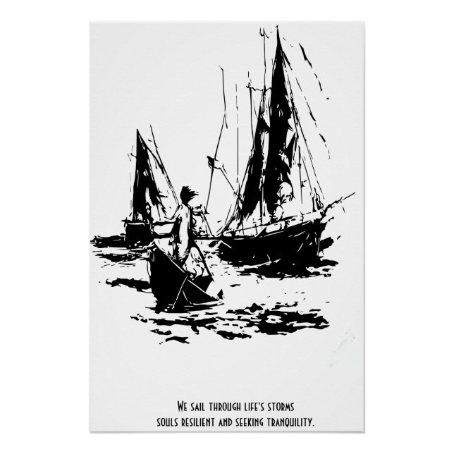 Póster tempestades, almas resilientes e tranquilas da vid (Frente)