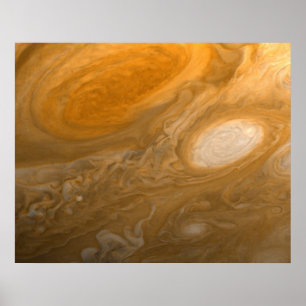 Poster Tempestades de roda de Jupiter do planeta e ponto