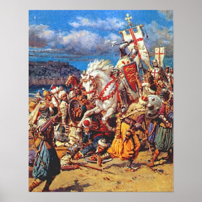 Póster Templário vs. sarraceno (Frente)