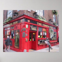 Póster "Temple Bar" — Dublin, Irlanda