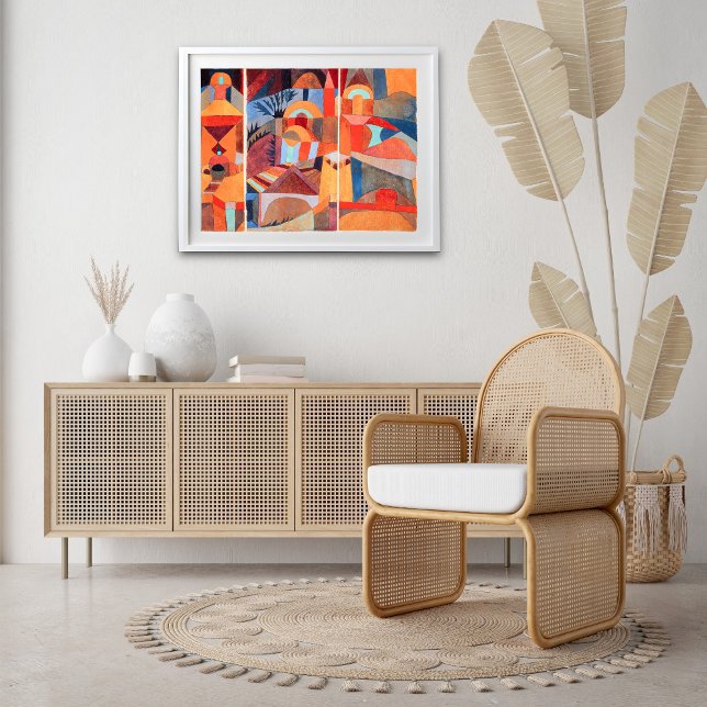 Poster Temple Gardens (1920) por Paul Klee (Criador carregado)