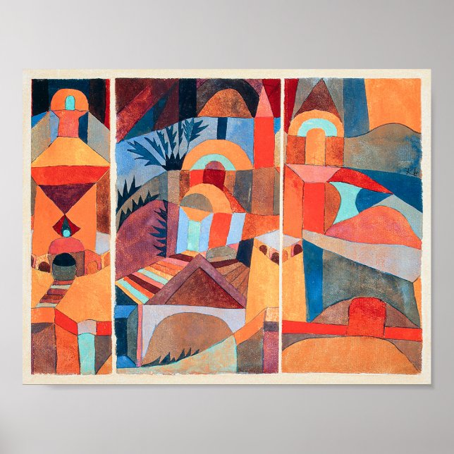 Poster Temple Gardens | Paul Klee | (Frente)