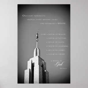 Poster - templo 2 de Utá LDS do negociante de
