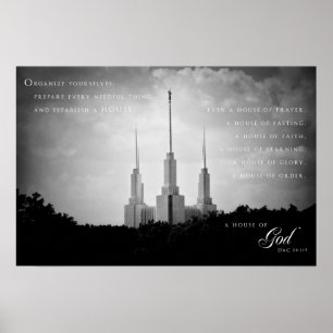 Poster - templo 3 do Washington DC LDS