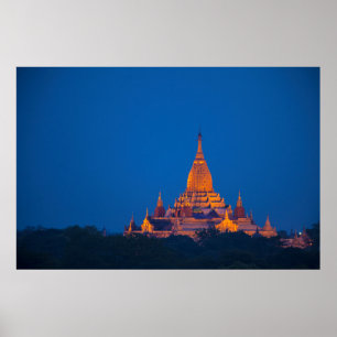 Póster Templo Ananda ao Crepúsculo