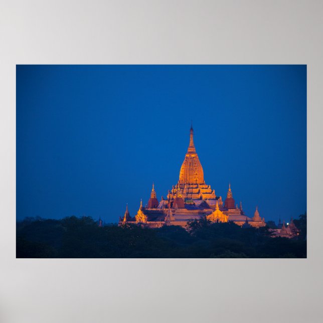 Póster Templo Ananda ao Crepúsculo (Frente)
