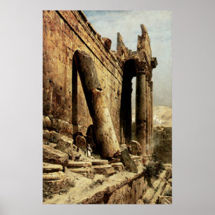 Póster Templo arruinado em Ballbeck
