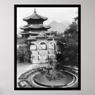 Poster Templo da Coreia do Sul, 1925