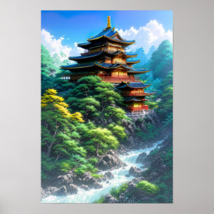 Poster Templo da Corrente das Montanhas