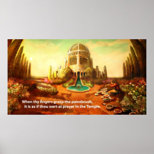 Póster Templo da escova