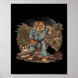 Poster Templo da Pagode do Tigre de Kickboxing Artes Marc