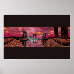 Poster TEMPLO DE ÁGUA /MUNDO HIPERION, Ficção Científica