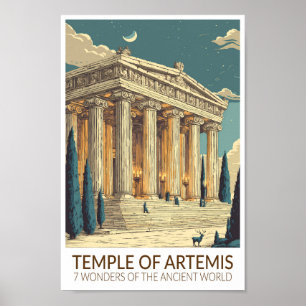 Poster Templo de Artemis Sete Maravilhas do Mundo Arte
