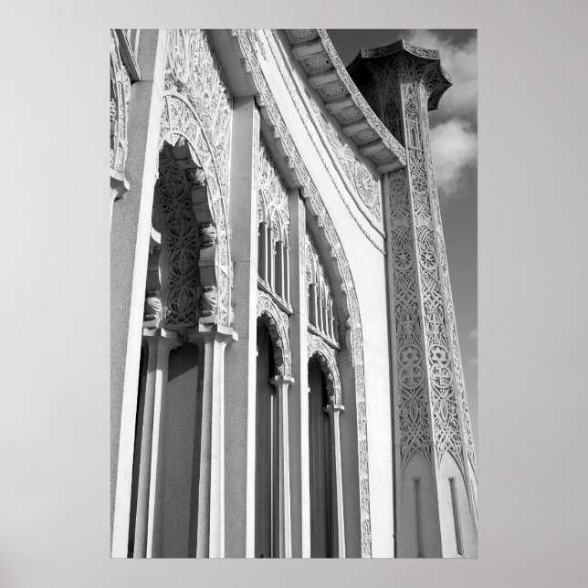 Póster templo de bahai (Frente)