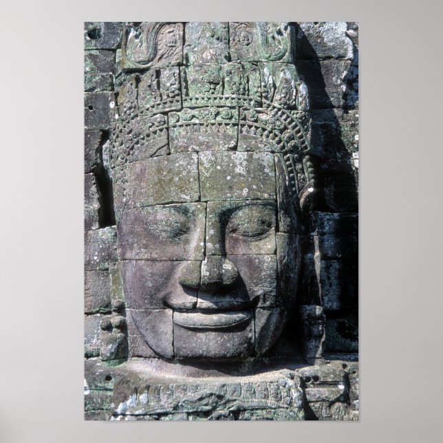 Poster Templo de Bayon em Angkor Wat - Camboja (Frente)