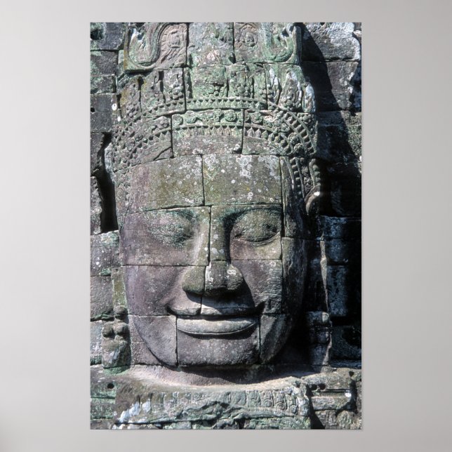 Poster Templo de Bayon em Angkor Wat - Camboja (Frente)