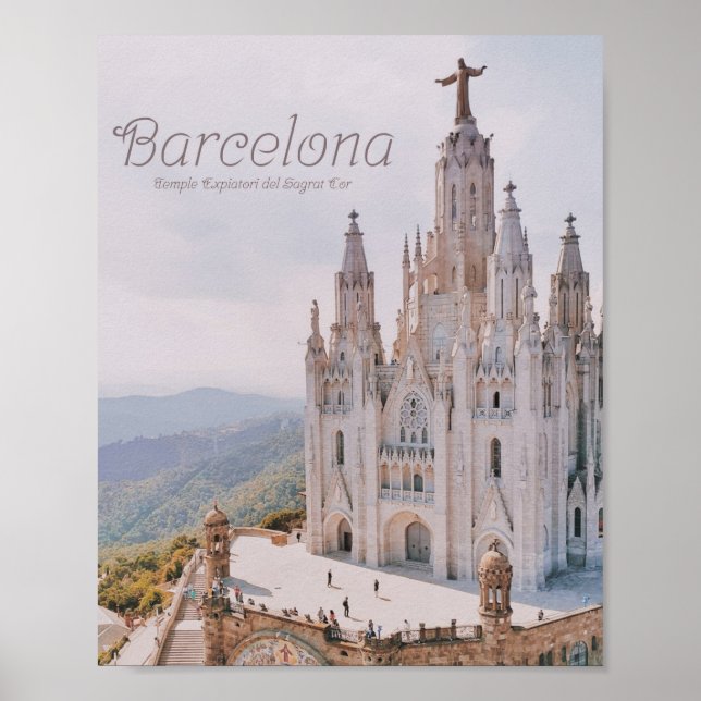 Poster Templo de Espanha de Barcelona Expiatori del Sagra (Frente)