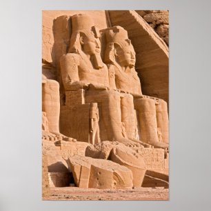 Poster Templo de excelente de Abu Simbel - Ramses II - Eg