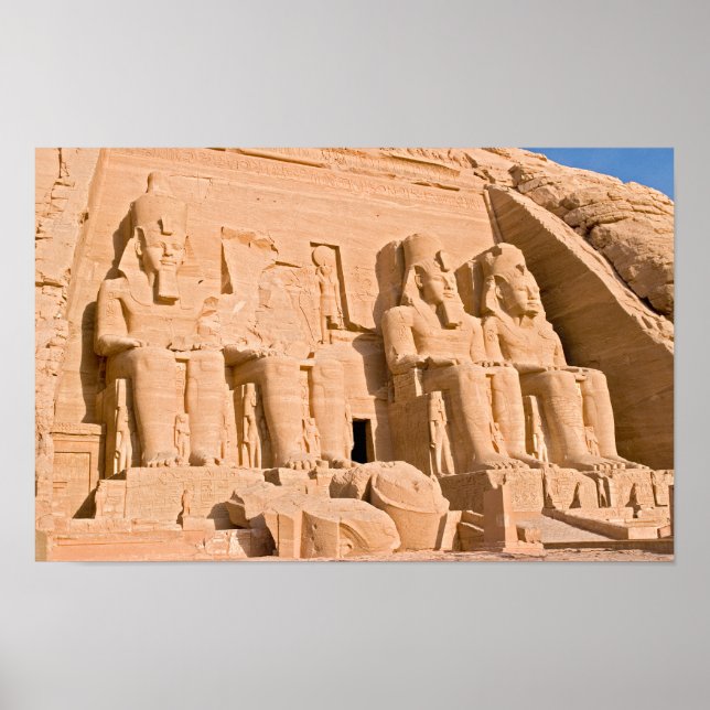 Poster Templo de excelente de Abu Simbel - Ramses II - Eg (Frente)