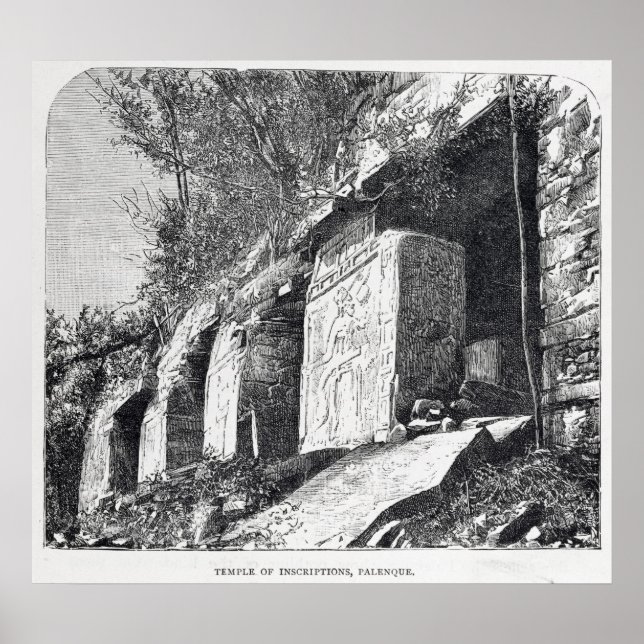 Poster Templo de Inscrições, Palenque (Frente)
