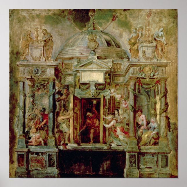 Poster Templo de Janus, 1630 (Frente)