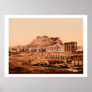 Poster Templo de Júpiter da Grécia de Atenas